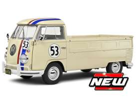 Volkswagen  - T1 1950 cream/blue/red - 1:43 - Cararama - 13458 - cara13458 | Toms Modelautos