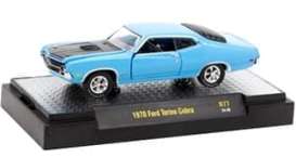Ford  - Torino Cobra 1970 blue - 1:64 - M2 Machines - 32600R77-Ford - M2-32600R77-Ford | Toms Modelautos