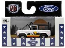 Ford  - Bronco 1976 white/black/orange/yellow - 1:64 - M2 Machines - 32500-91-1976 - M2-32500-91-1976 | Toms Modelautos