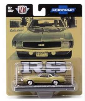 Chevrolet  - Camaro RS 1969 green/black - 1:64 - M2 Machines - 11228-111-Chevrolet - M2-11228-111-Chevrolet | Toms Modelautos