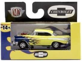 Chevrolet  - Bel Air Gasser 1957 yellow/blue - 1:64 - M2 Machines - 32600-79-1957 - M2-32600-79-1957 | Toms Modelautos