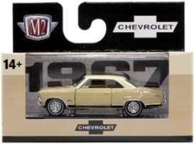 Chevrolet  - Nova SS 1967 cream - 1:64 - M2 Machines - 32600-79-1967 - M2-32600-79-1967 | Toms Modelautos