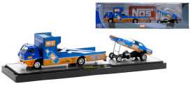 Dodge  - L600 + Challenger Funny Car orange/blue - 1:64 - M2 Machines - 36000-76-Dodge - m2-36000-76-Dodge | Toms Modelautos