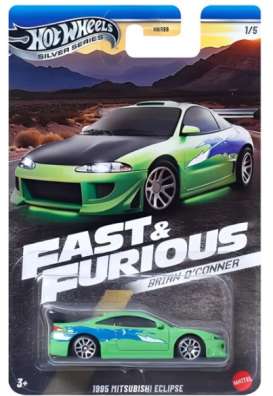 Mitsubishi  - Eclipse 1995 green/blue - 1:64 - Hotwheels - JBY29 - hwmvJBY29 | Toms Modelautos