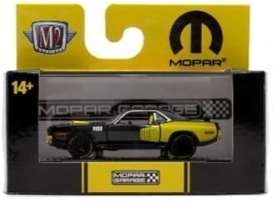 Plymouth  - HEMI Cuda 1971 black/yellow - 1:64 - M2 Machines - 32600-81-1971 - M2-32600-81-1971 | Toms Modelautos