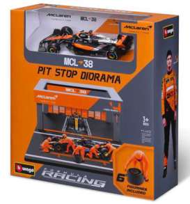 McLaren  - MCL38 2024 orange/black - 1:43 - Bburago - 38451P - bura38451P | Toms Modelautos