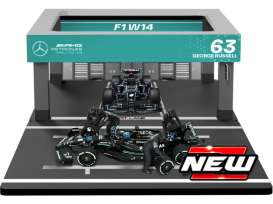 Mercedes Benz AMG - W14 2023 turquoise/black - 1:43 - Bburago - 38452H - bura38452H | Toms Modelautos