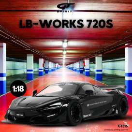 LB Works  - 720S 2023 black - 1:18 - GT Spirit - GT516 - GT516 | Toms Modelautos