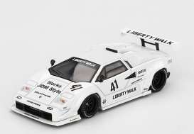 Lamborghini  - Countach 2024 white - 1:64 - Mini GT - 00966-BL - MGT00966BL | Toms Modelautos