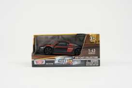 Audi  - R8 LMS GT3 black/red - 1:43 - Motor Max - 79417 - mmax79417 | Toms Modelautos