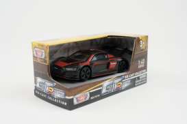 Audi  - R8 LMS GT3 black/red - 1:43 - Motor Max - 79417 - mmax79417 | Toms Modelautos
