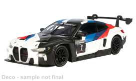 BMW  - M4 GT3 white/black/red - 1:43 - Motor Max - 79418 - mmax79418 | Toms Modelautos