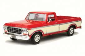 Ford  - F-150 1979 red/white - 1:24 - Motor Max - 79346rwh - mmax79346rwh | Toms Modelautos