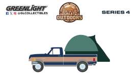 Ford  - F-150 XLT 1987 dark blue/tan - 1:64 - GreenLight - 38080D - gl38080D | Toms Modelautos