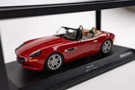 BMW  - Z8 Roadster 2000 red - 1:18 - Minichamps - 155024230 - mc155024230 | Toms Modelautos