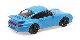 Porsche  - 911 (993) Turbo S 1997 blue - 1:18 - Minichamps - 155061182 - mc155061182 | Toms Modelautos