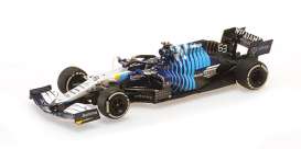 Williams Mercedes Benz - FW43B 2021 blue/white - 1:43 - Minichamps - 417212263 - mc417212263 | Toms Modelautos