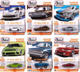 Assortment/ Mix  - 2024 various - 1:64 - Auto World - 64452A - AW64452A | Toms Modelautos