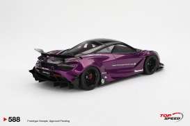 McLaren  - 720S 2023 purple - 1:18 - Top Speed - TS0588 - TS0588 | Toms Modelautos