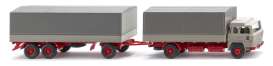 Magirus Deutz  - 235D red/grey - 1:87 - Wiking - 0455022 - WIK5502 | Toms Modelautos