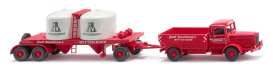   - Chemical Trailer Train red - 1:87 - Wiking - 0534062 - WIK3406 | Toms Modelautos