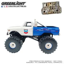 Chevrolet  - K-10 Monster Truck 1972 blue/white - 1:43 - GreenLight - 88063 - gl88063 | Toms Modelautos