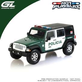 Jeep  - Wrangler  2019 white/green - 1:43 - GreenLight - 86644 - gl86644 | Toms Modelautos
