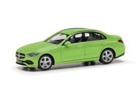 Mercedes Benz  - C Limousine green metallic - 1:87 - Herpa - H430913-003 - herpa430913-003 | Toms Modelautos