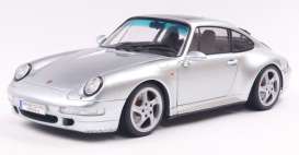 Porsche  - 911 1996 silver - 1:18 - Solido - 1810103 - soli1810103 | Toms Modelautos