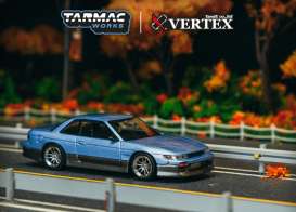 Nissan  - Silvia (S13) blue/grey - 1:64 - Tarmac - T64G-025-PU - TC-T64G-025-PU | Toms Modelautos