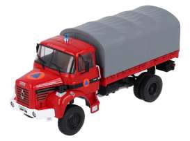 Berliet  - L 64 4x4 red/grey - 1:43 - Magazine Models - BER87 - magBER87 | Toms Modelautos