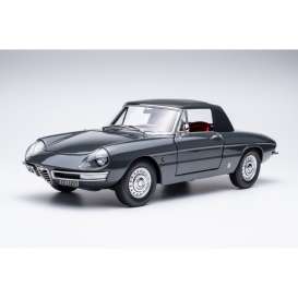 Alfa Romeo  - 1600 Duetto Spider 1966 graphite grey - 1:18 - Touring Modelcars - 18120003 - TMC18120003 | Toms Modelautos