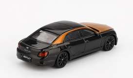 Bentley  - Flying Spur 2024 orange/black - 1:64 - Mini GT - 00991L - MGT00991Lhd | Toms Modelautos