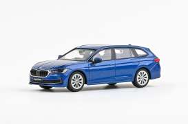 Skoda  - Superb VI Combi 2023 blue - 1:43 - Abrex - 143AB-047KY - ab143AB-047KY | Toms Modelautos