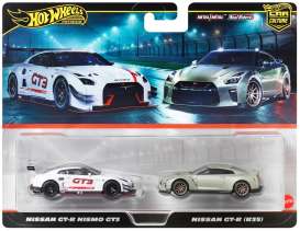 Nissan  - GTR NISMO GT3 & 2017 GTR  - 1:64 - Hotwheels - JBL05 - hwmvJBL05 | Toms Modelautos