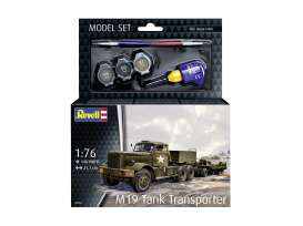 Military Vehicles  - M19 Tank Transporter  - 1:76 - Revell - Germany - 63364 - revell63364 | Toms Modelautos