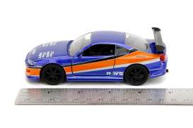 Nissan  - Silvia S15 2001 candy blue/orange - 1:32 - Jada Toys - 34446 - jada34446 | Toms Modelautos