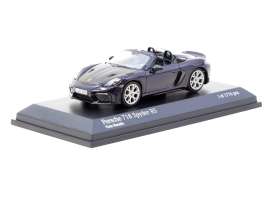 Porsche  - 718 Spyder RS viola metallic - 1:64 - Tarmac - T64MC-008-VM - TC-T64MC-008-VM | Toms Modelautos