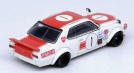 Nissan  - Skyline 2000 GT-R 1971 white/red - 1:64 - Inno Models - IN64-KPGC10-FM1971 - IN64-KPGC10-FM1971 | Toms Modelautos