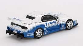 Mazda  - RX7 2024 white/blue - 1:64 - Mini GT - 01011BL - MGT01011BL | Toms Modelautos