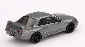 Nissan  - Skyline GT-R 1992 dark metal gray - 1:64 - Mini GT - 01024Rhd - MGT01024Rhd | Toms Modelautos