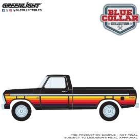 Ford  - F-100 1977 black - 1:64 - GreenLight - 35320E - gl35320E | Toms Modelautos