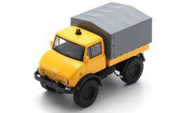 Mercedes Benz Unimog - U406 yellow/grey - 1:64 - Schuco - S64U00001 - schucoS64U00001 | Toms Modelautos