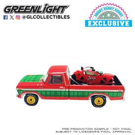 Ford  - F-250 1978 red/green - 1:64 - GreenLight - 30564E - gl30564E | Toms Modelautos