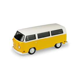 Volkswagen  - Type 2 Bus 1978 white/yellow - 1:64 - GreenLight - 62050C - gl62050C | Toms Modelautos