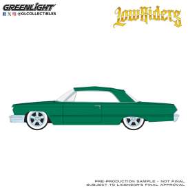 Chevrolet  - Impala Convertible 1963 green - 1:64 - GreenLight - 63090C - gl63090C | Toms Modelautos