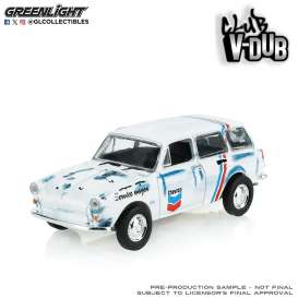 Volkswagen  - Type 3 Squareback  1966 white/blue/red - 1:64 - GreenLight - 36130B - gl36130B | Toms Modelautos