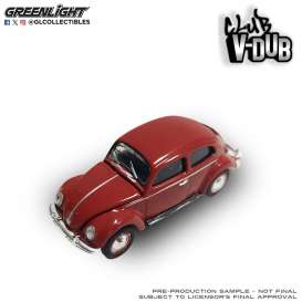 Volkswagen  - Beetle Split Rear Window 1953 dark red - 1:64 - GreenLight - 36130F - gl36130F | Toms Modelautos