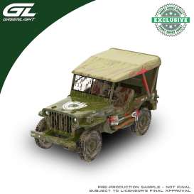 Willys  - MB Jeep 1940 green - 1:64 - GreenLight - 30565A - gl30565A | Toms Modelautos