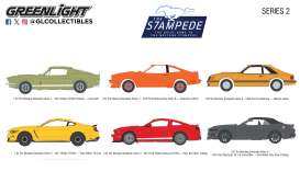 Assortment/ Mix  - The Mustang Stampede Series 2  various - 1:64 - GreenLight - 125402 - gl125402 | Toms Modelautos